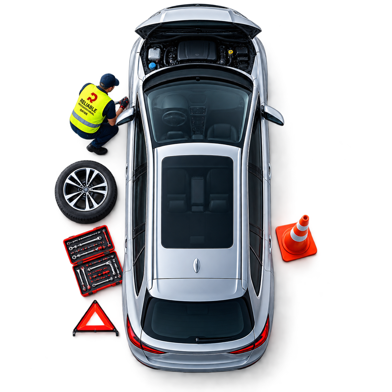 Reliable International Qatar roadside assistance vehicle